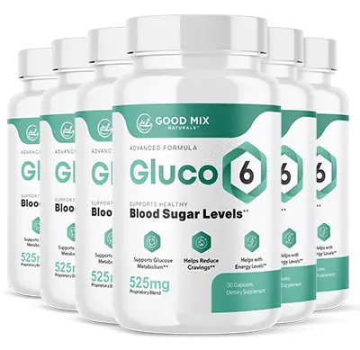 Gluco6 6 bottles package