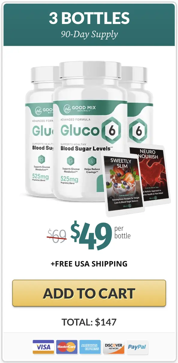 Gluco6 Buy Three Bottles